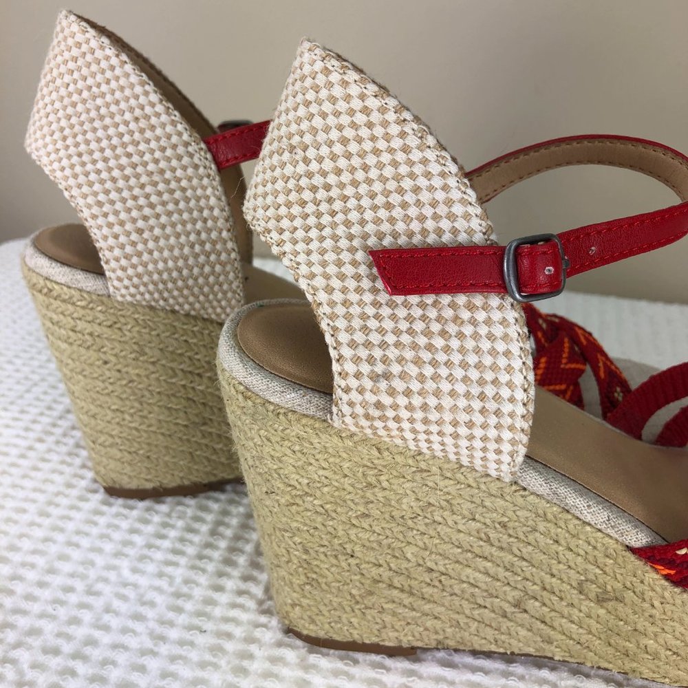 NEW! LUCKY BRAND 'MAHIMA"' platform wedge sandal SZ 8 - Picture 6 of 14